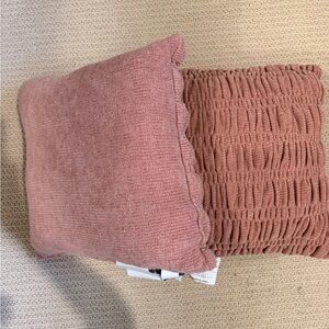 Pottery Barn Teen Ruched Chenille Pillow NWT